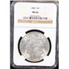 Image 2 : NGC 1888-p Morgan Dollar $1 Graded ms62 By NGC