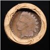 Image 3 : Mixed small cents 1c orig shotgun roll, 1927-d Wheat Cent, 1893 Indian Cent other end, Brinks Wrappe