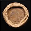 Image 3 : Mixed small cents 1c orig shotgun roll, 1926-d Wheat Cent, 1889 Indian Cent other end, Brinks Wrappe