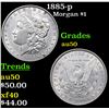 Image 1 : 1885-p Morgan Dollar $1 Grades AU, Almost Unc