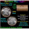Image 1 : ***Auction Highlight*** Full $20 Bank of Montreal Roll of Silver Mix date with 1966 Ends, Canadian D