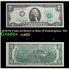 Image 1 : 1976 $2 Federal Reserve Note (Philadelphia, PA) Grades Gem CU