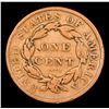 Image 3 : 1837 medium letters Coronet Head Large Cent 1c Grades f+