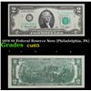 Image 1 : 1976 $2 Federal Reserve Note (Philadelphia, PA) Grades Gem CU