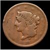 Image 2 : 1839 Booby Head Coronet Head Large Cent 1c Grades f+