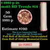 Image 1 : Shotgun Lincoln 1c roll, 1981-p 50 pcs in Wrapper.