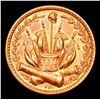 Image 2 : (1863) Crossed Cannons Civil War Token 1c Grades Choice Unc RD