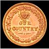 Image 3 : (1863) Crossed Cannons Civil War Token 1c Grades Choice Unc RD