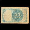Image 3 : 1870's US Fractional Currency 25c Fifth Issue Fr-1308 Long Key Robert Walker Secretary of the Treasu