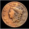 Image 2 : 1837 medium letters Coronet Head Large Cent 1c Grades f details