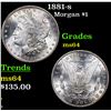 Image 1 : 1881-s Morgan Dollar $1 Grades Choice Unc