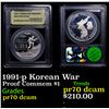Image 1 : Proof 1991-p Korean War Modern Commem Dollar $1 Graded GEM++ Proof Deep Cameo BY USCG