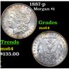 Image 1 : 1887-p Morgan Dollar $1 Grades Choice Unc