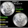 Image 1 : 1889-p Morgan Dollar $1 Grades Choice+ Unc