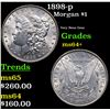 Image 1 : 1898-p Morgan Dollar $1 Grades Choice+ Unc