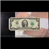 Image 4 : 2003A $2 Federal Reserve Note, Uncirculated 2008 BEP Folio Issue (Dallas, TX) Grades Gem CU