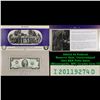 Image 1 : 2003A $2 Federal Reserve Note, Uncirculated 2011 BEP Folio Issue (Minneapolis, MN) Grades Gem CU