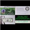 Image 1 : **Star Note** 2003 $2 Federal Reserve Note, Uncirculated BEP Folio Issue (Richmond, VA) Grades Gem C