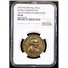 Image 2 : NGC Undated Bronze George Washington Valley Forge HQ Medallion Graded ms63 By NGC