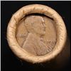 Image 2 : Mixed small cents 1c orig shotgun roll, 1918-d Wheat Cent, 1890 Indian Cent other end, Brinks Wrappe