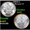 Image 1 : 1884-o Morgan Dollar $1 Grades Choice Unc
