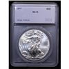 Image 4 : 2017-p Silver Eagle Dollar $1 Graded ms70 By SEGS