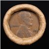 Image 2 : Mixed small cents 1c orig shotgun roll, 1913-d Wheat Cent, 1897 Indian Cent other end, Brinks Wrappe