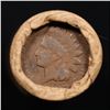 Image 3 : Mixed small cents 1c orig shotgun roll, 1913-d Wheat Cent, 1897 Indian Cent other end, Brinks Wrappe