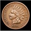 Image 2 : 1881 Indian Cent 1c Grades Choice AU/BU Slider