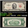 Image 1 : **Star Note** 1953B $2 Red Seal United States Note Grades xf