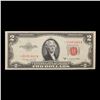 Image 2 : **Star Note** 1953B $2 Red Seal United States Note Grades xf