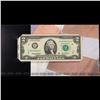 Image 4 : 2003A $2 Federal Reserve Note, Uncirculated 2008 BEP Folio Issue (Richmond, VA) Grades Gem CU
