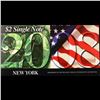 Image 2 : 2003A $2 Federal Reserve Note, Uncirculated 2008 BEP Folio Issue (New York, NY) Grades Gem CU