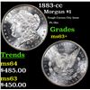 Image 1 : 1883-cc Morgan Dollar $1 Grades Select+ Unc