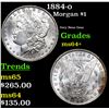 Image 1 : 1884-o Morgan Dollar $1 Grades Choice+ Unc