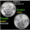 Image 1 : 1886-p Morgan Dollar $1 Grades Choice Unc