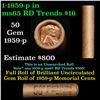 Image 1 : Shotgun Lincoln 1c roll, 1959-p 50 pcs Provident Tradesman  Wrapper