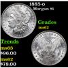 Image 1 : 1885-o Morgan Dollar $1 Grades Select Unc
