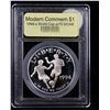 Image 2 : Proof 1994-s World Cup Modern Commem Dollar $1 Graded GEM++ Proof Deep Cameo BY USCG