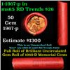 Image 1 : Shotgun Lincoln 1c roll, 1967-p 50 pcs Brandt Wrapper.