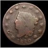 Image 2 : 1820 Small Date Coronet Head Large Cent 1c Grades g+