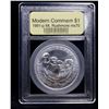 Image 2 : 1991-p Mount Rushmore Modern Commem Dollar $1 Graded ms70, Perfection BY USCG