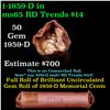 Image 1 : Shotgun Lincoln 1c roll, 1959-d 50 pcs Steel Strong Wrapper