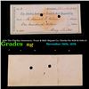 1878 The Fidelity Insurance, Trust & Safe Deposit Co. Checks for $100 & $391.13 Grades NG