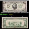 1934 $20 Green Seal Federal Reserve Note (Philadelphia, PA) Grades vf+