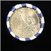 Image 3 : Full Roll of 2007-d Thomas Jefferson Presidential $1 Coin Rolls in Original United State Mint Wrappe