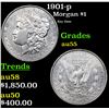 Image 1 : 1901-p Morgan Dollar $1 Grades Choice AU