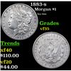 1883-s Morgan Dollar $1 Grades vf++