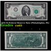 Image 1 : 1976 $2 Federal Reserve Note (Philadelphia, PA) Grades Gem CU