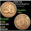 Image 1 : 1858 LL Flying Eagle Cent 1c Grades vf+